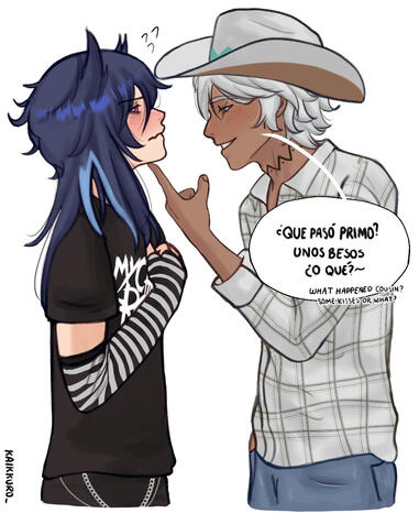 Half body + 1 add chara